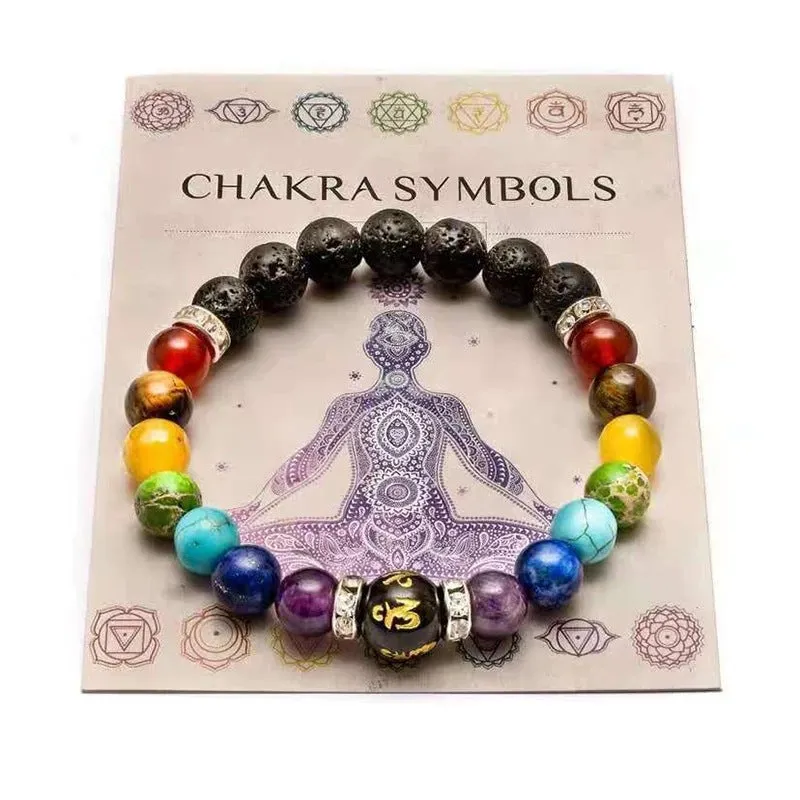 Wholesale Colorful Natural Stone Crystal Bracelet