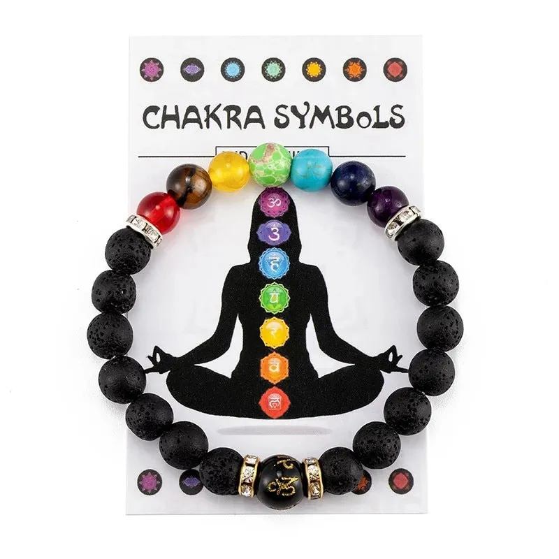 Wholesale Colorful Natural Stone Crystal Bracelet
