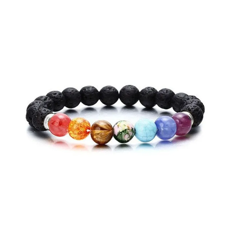 Wholesale Colorful Natural Stone Crystal Bracelet