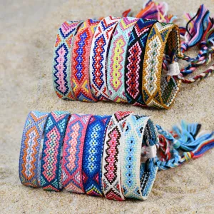 Wholesale colorful tassel lucky hand rope cross-border jewelry