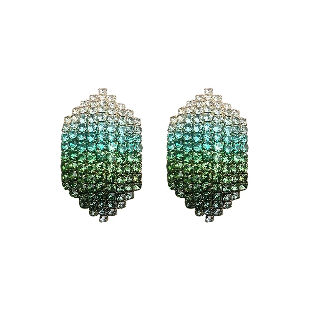 Wholesale Colorful Water Diamond Long Claw Chain Tassel Alloy Earrings