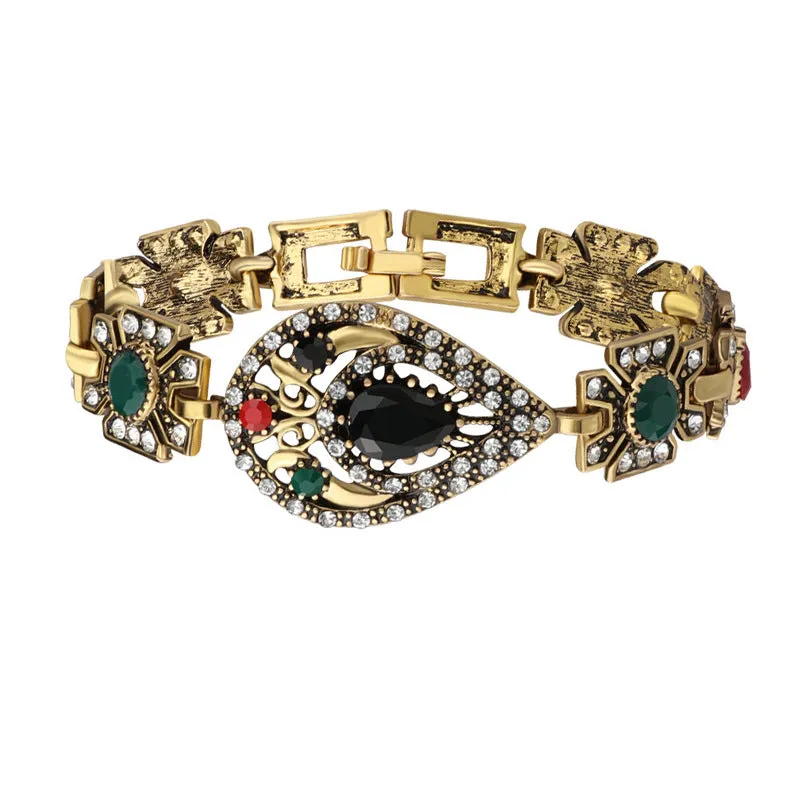 Wholesale Colorful Water Drop Alloy Bracelet