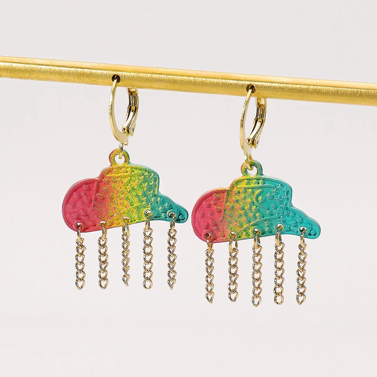 Wholesale Colorful Western Cowboy Style Hat Tassel Earrings