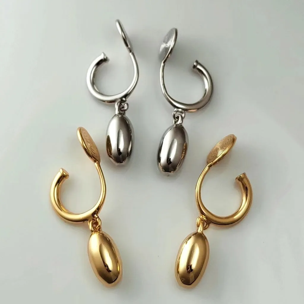 Wholesale Copper Glossy Egg Mosquito Coil Ear Clip