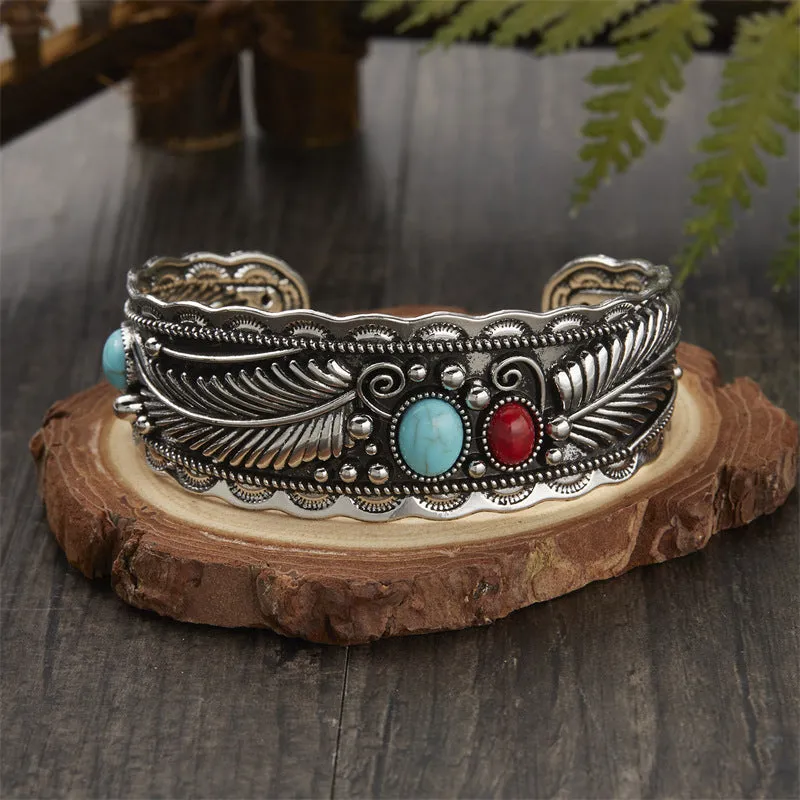 Wholesale Copper Oval Turquoise Bracelet