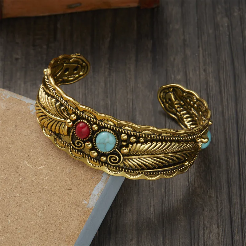 Wholesale Copper Oval Turquoise Bracelet