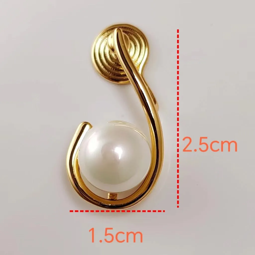 Wholesale Copper Pearl Mosquito Coil Ear Clip