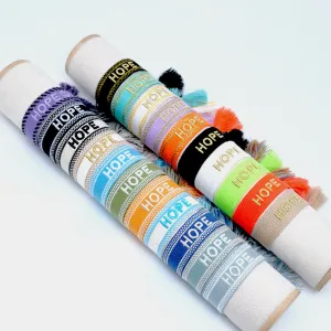 Wholesale Cord Embroidered Letter Woven Tassel Bracelet