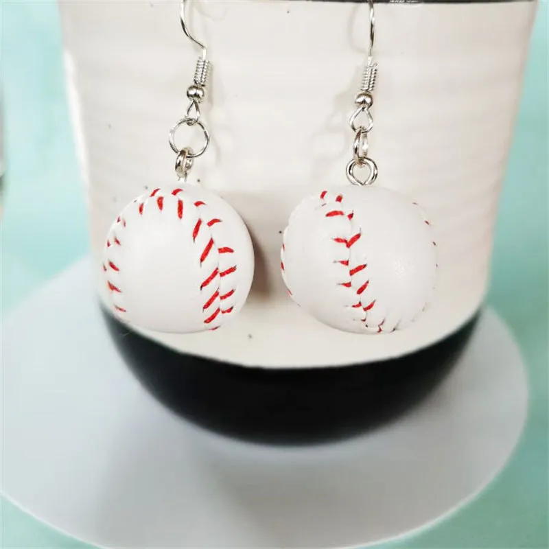 Wholesale Creative Ball Shaped Wooden Asymmetrical Earrings