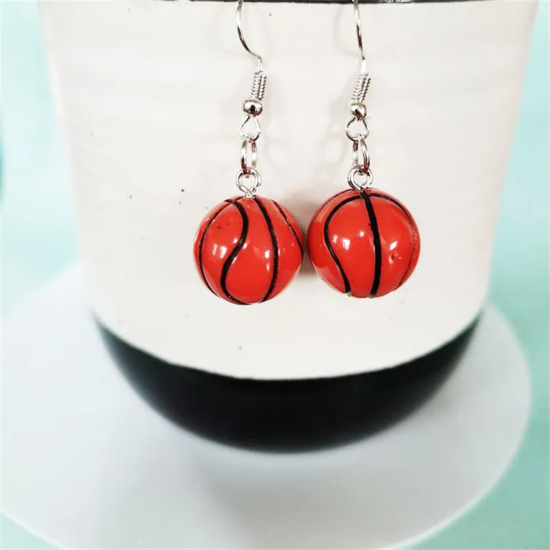 Wholesale Creative Ball Shaped Wooden Asymmetrical Earrings
