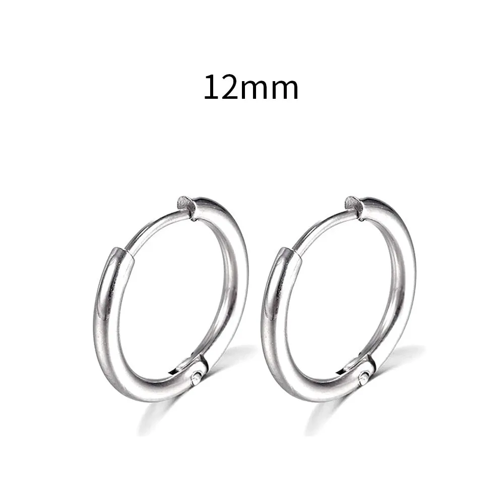 Wholesale Creative Design Stainless Steel Circular Earrings