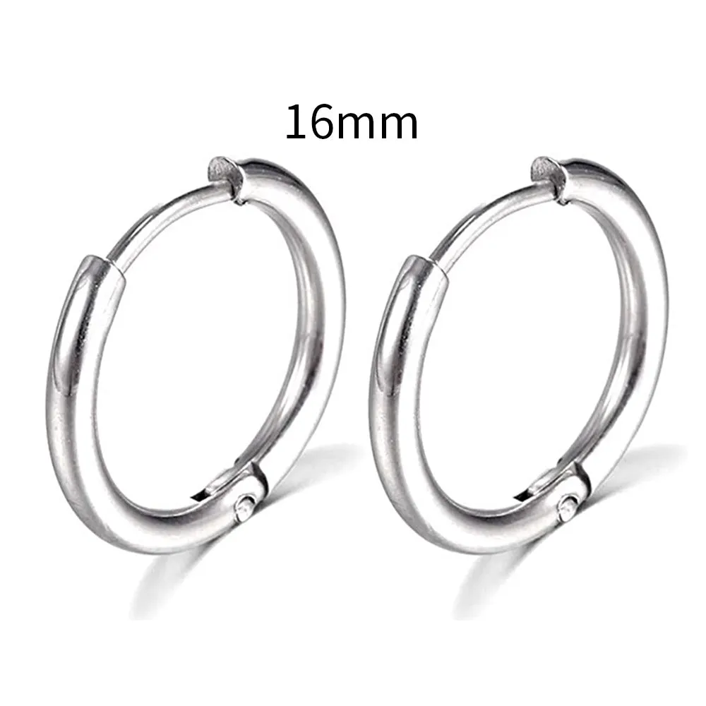 Wholesale Creative Design Stainless Steel Circular Earrings