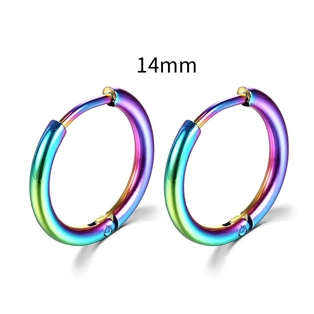 Wholesale Creative Design Stainless Steel Circular Earrings