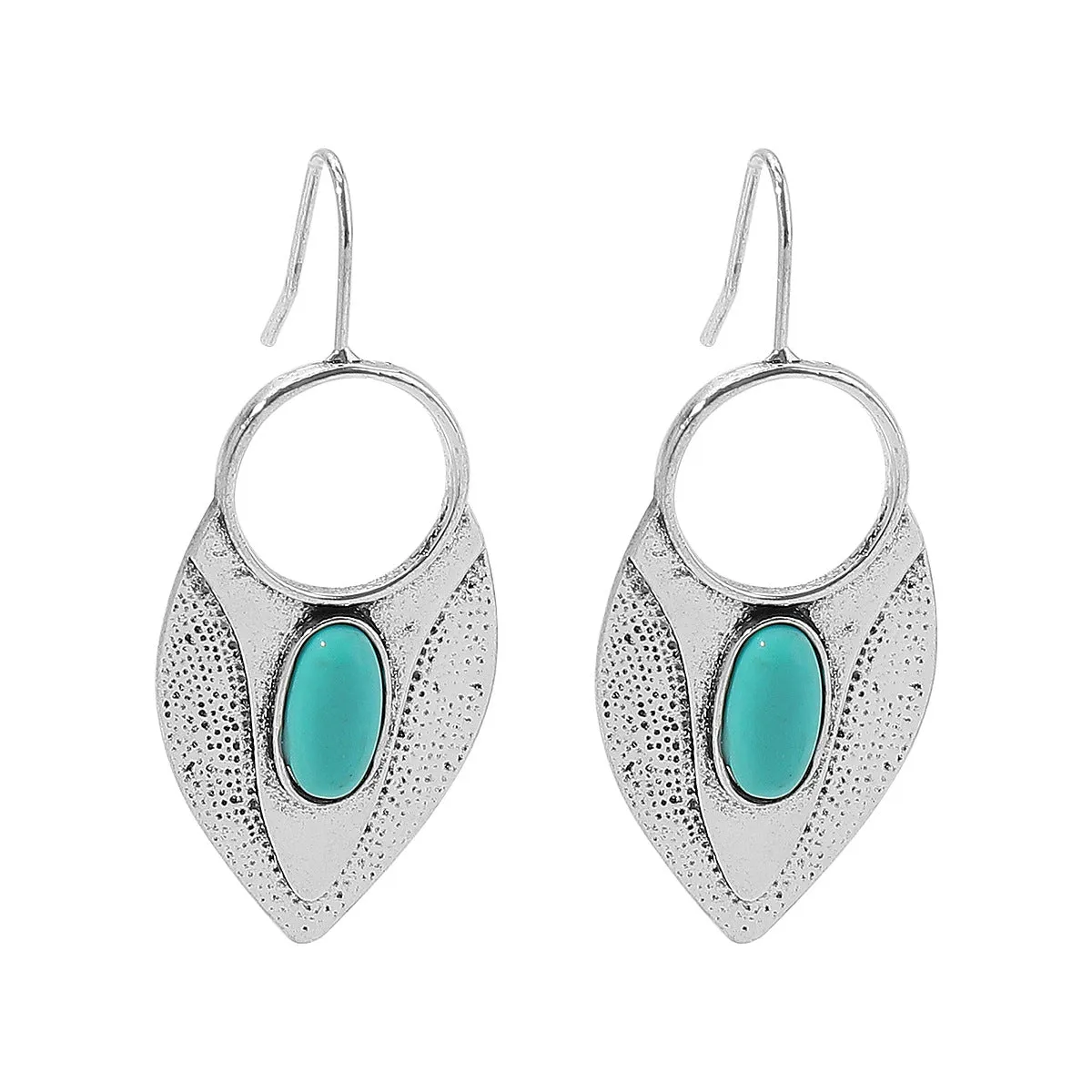 Wholesale Creative Ethnic Retro Geometric Lace Five-pointed Star Earrings