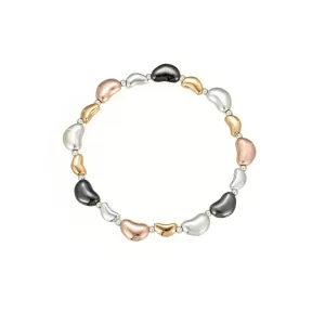 Wholesale Creative heart-shaped electroplated  alloy bracelet