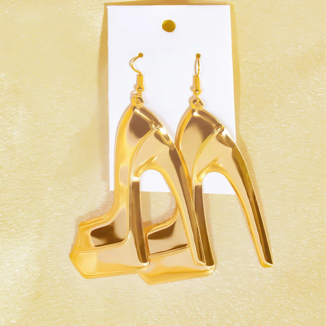 Wholesale Creative High Heels and Metal Earrings