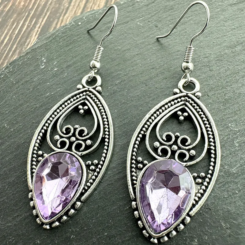 Wholesale Creative Retro Diamond-studded Personality Simple Distressed Multi-style Combination Set Earrings