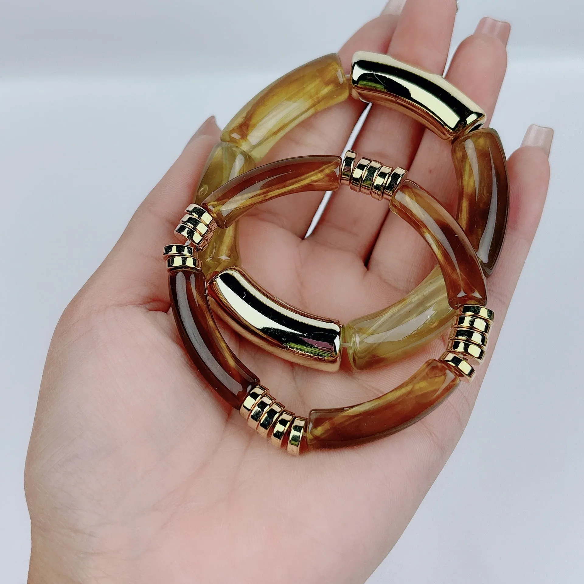 Wholesale creative tube ball elastic bracelet