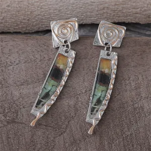 Wholesale Creative Vintage Colored Alloy Earrings