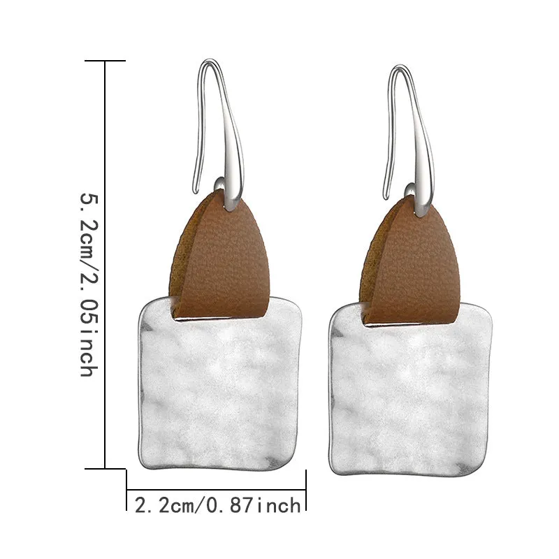 Wholesale Creative Vintage Round Geometric Irregular Earrings