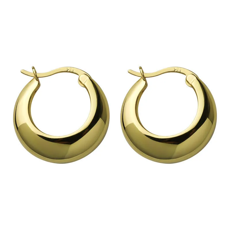 Wholesale Crescent-shaped Hoop Earrings