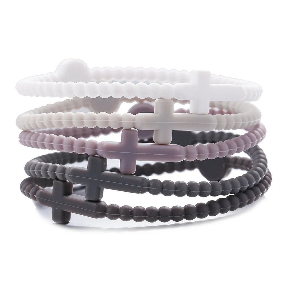 Wholesale  cross bracelet children's hand adult silicone bracelet