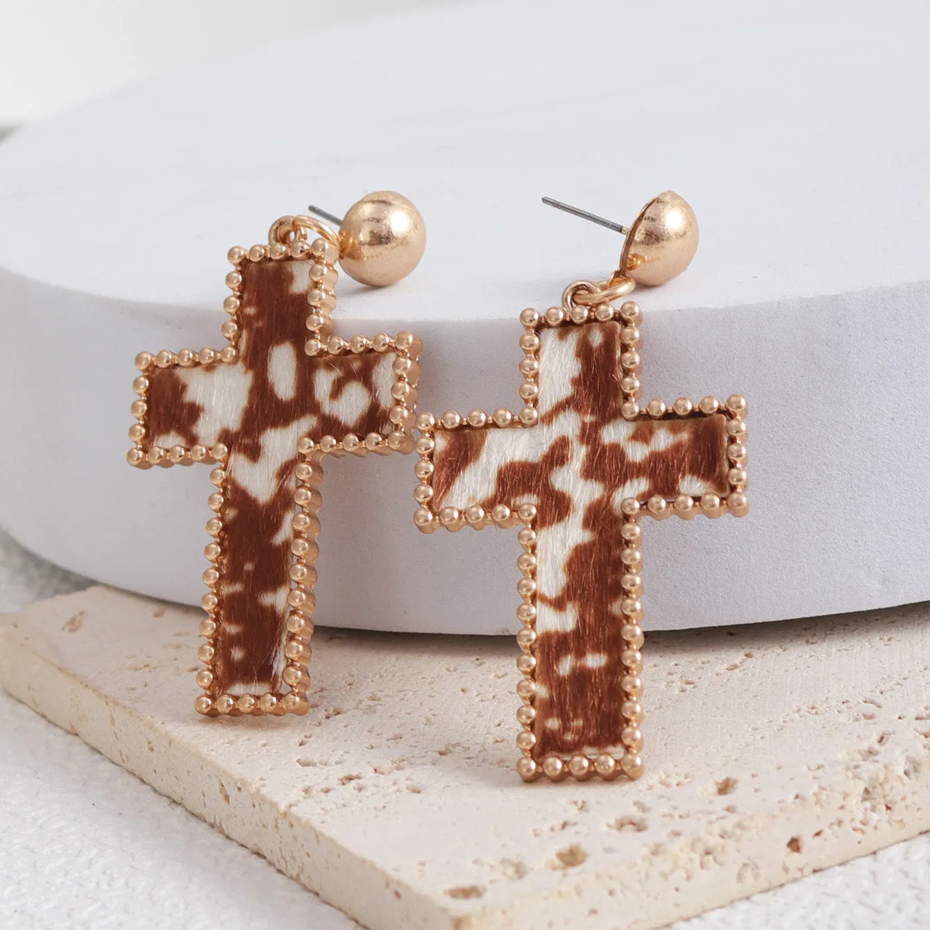 Wholesale Cross Fashion Personality Simple Versatile Earrings