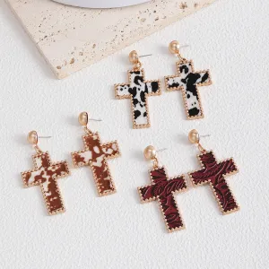 Wholesale Cross Fashion Personality Simple Versatile Earrings