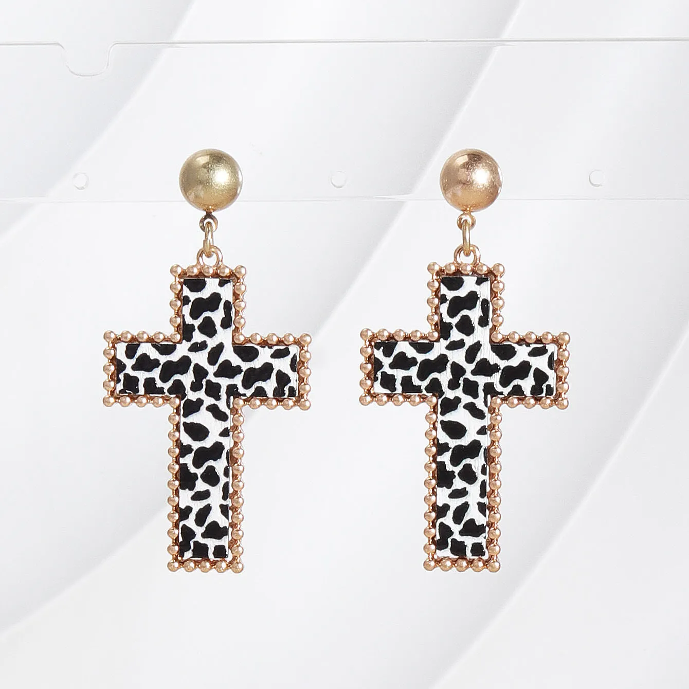 Wholesale Cross Fashion Personality Simple Versatile Earrings