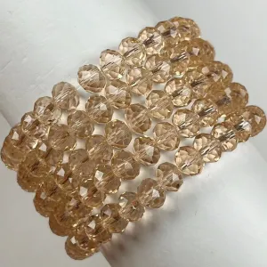 Wholesale Crystal Bracelet Glass 6X8MM Abacus