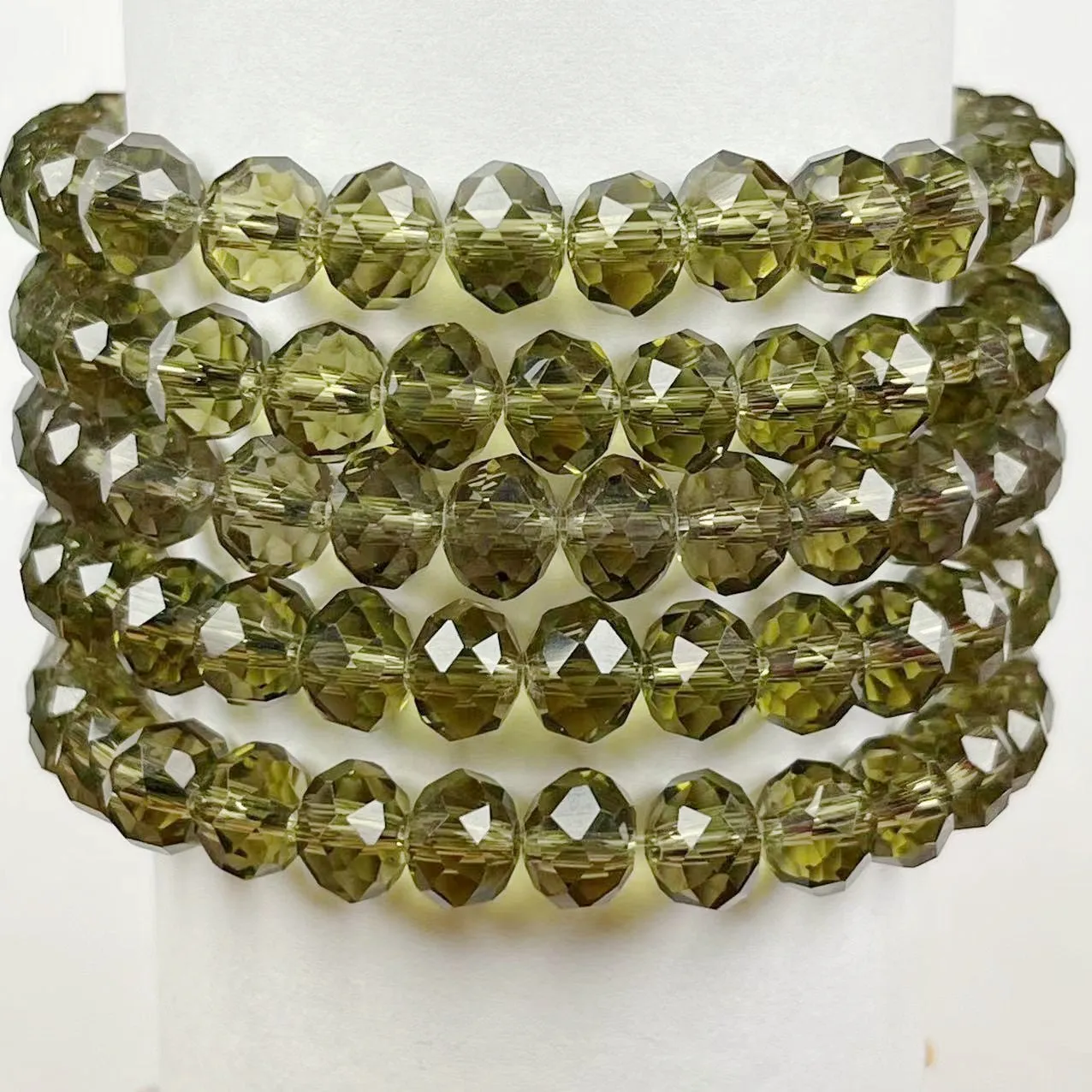 Wholesale Crystal Bracelet Glass 6X8MM Abacus
