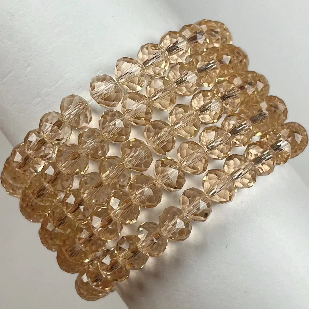 Wholesale Crystal Bracelet Glass 6X8MM Abacus