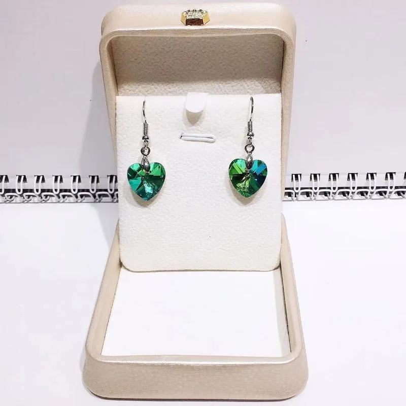 Wholesale Crystal Fashion Women's Ocean Star Heart Pendant Earrings