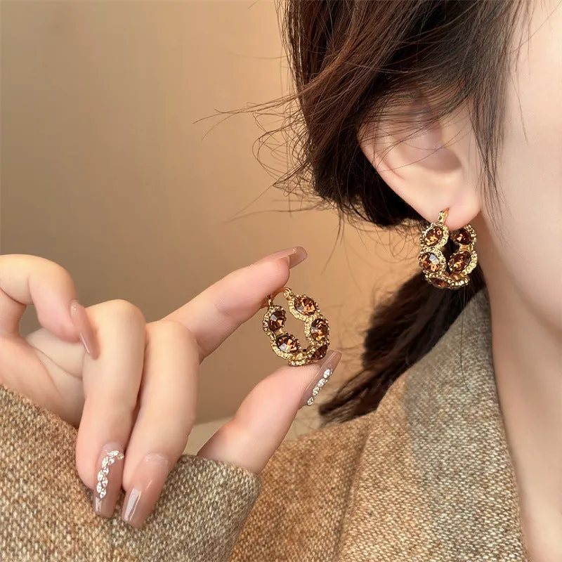 Wholesale Crystal hoop earrings for women