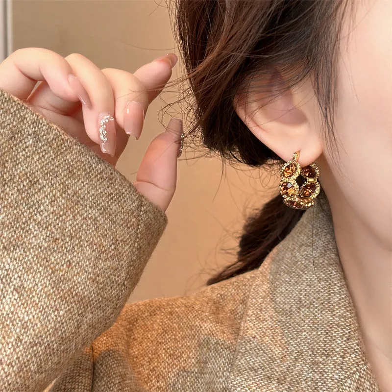 Wholesale Crystal hoop earrings for women