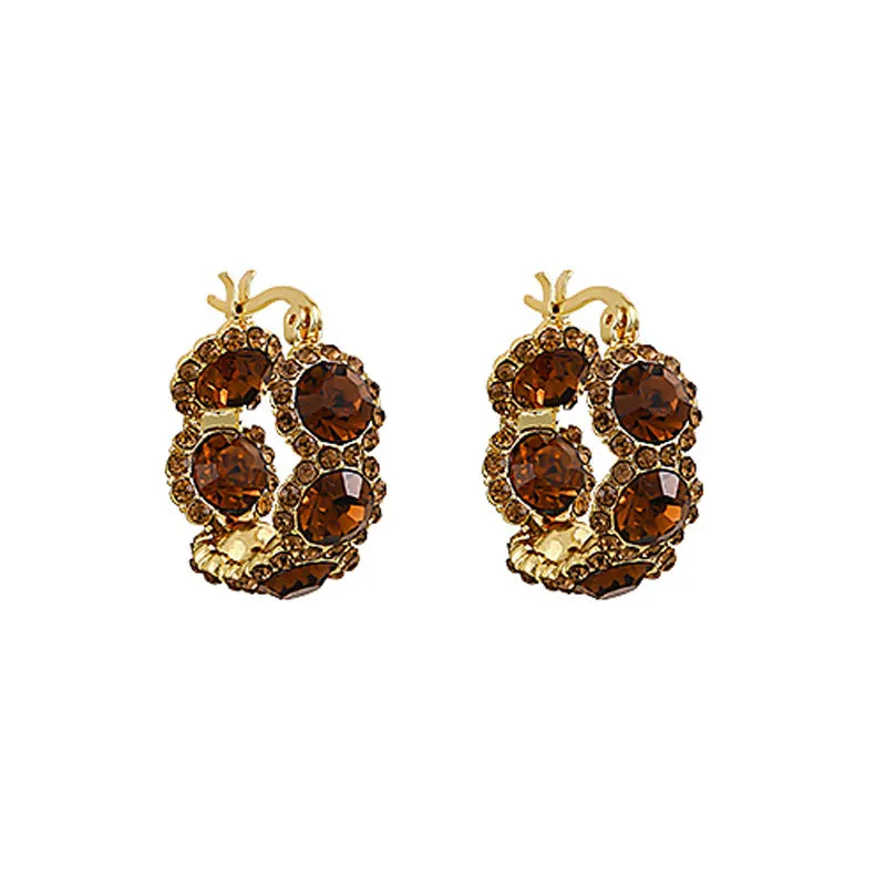 Wholesale Crystal hoop earrings for women