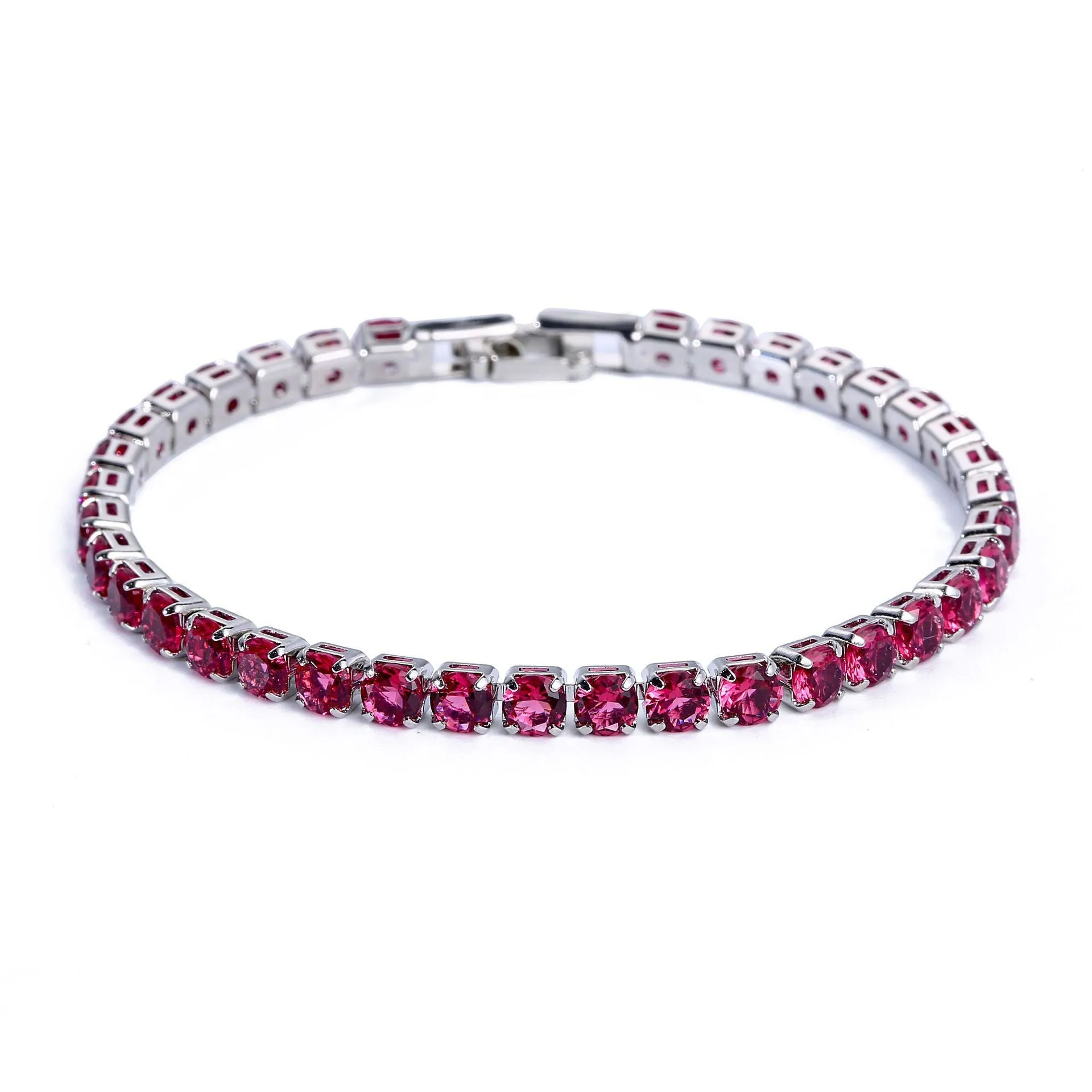 Wholesale Crystal Rose Gold Colored Zirconia Bracelet