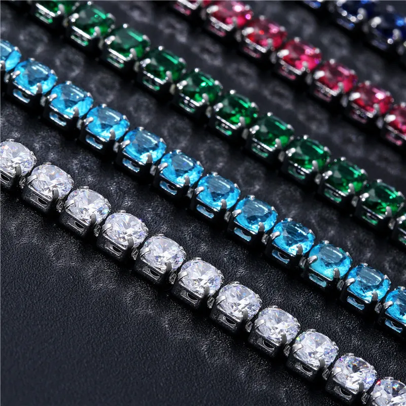Wholesale Crystal Rose Gold Colored Zirconia Bracelet