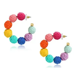 Wholesale Cute Raffia Fashion Vintage Bohemian Earrings