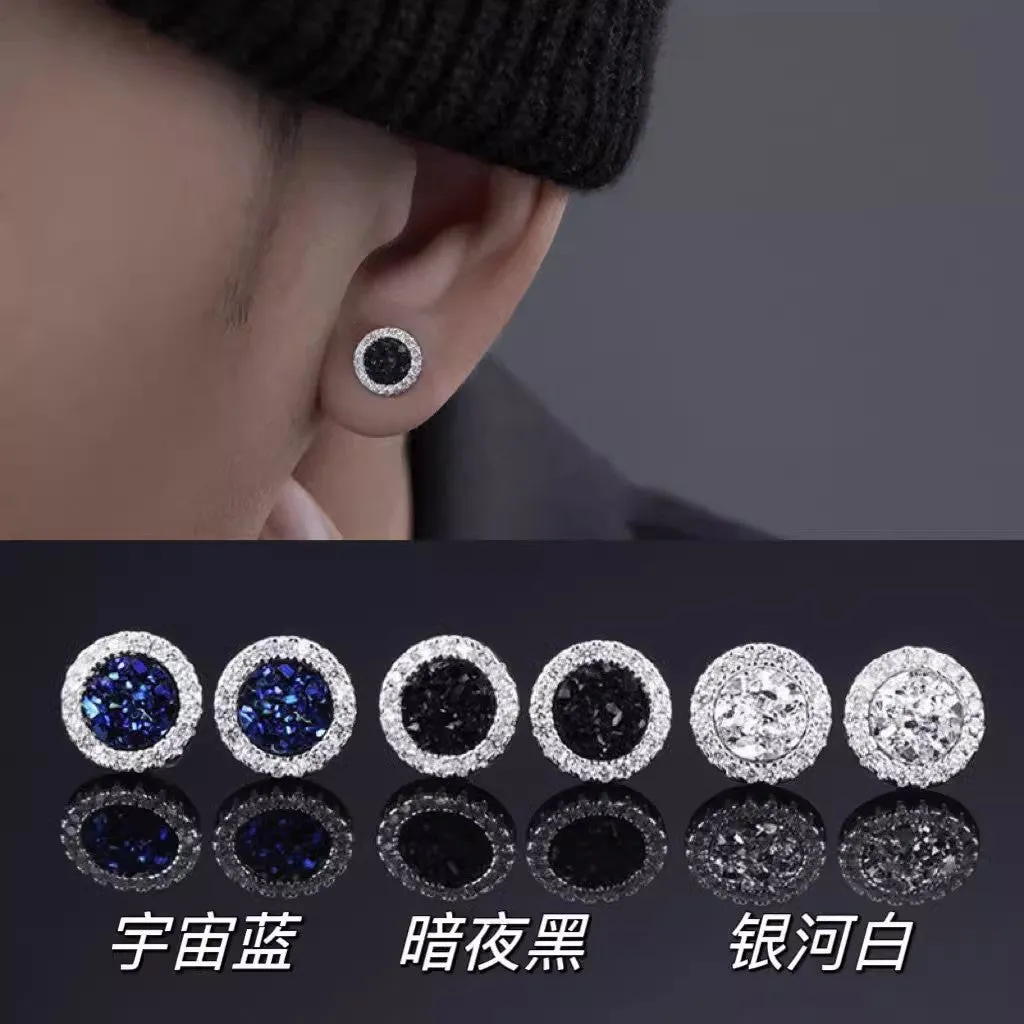 Wholesale Dazzling Magnetic Ear Clips for Men High-end and Elegant Earrings
