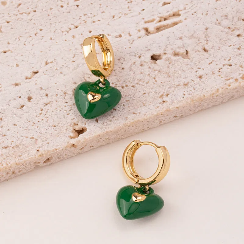 Wholesale Delivery Vintage Love Square Earrings