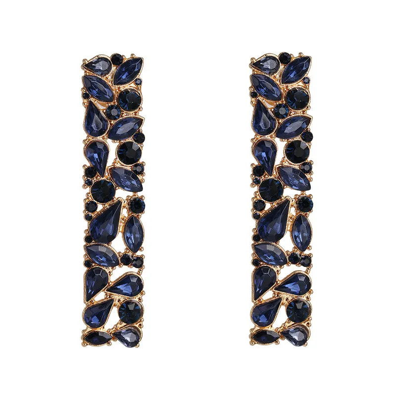 Wholesale Diamond Inlaid Alloy Earrings