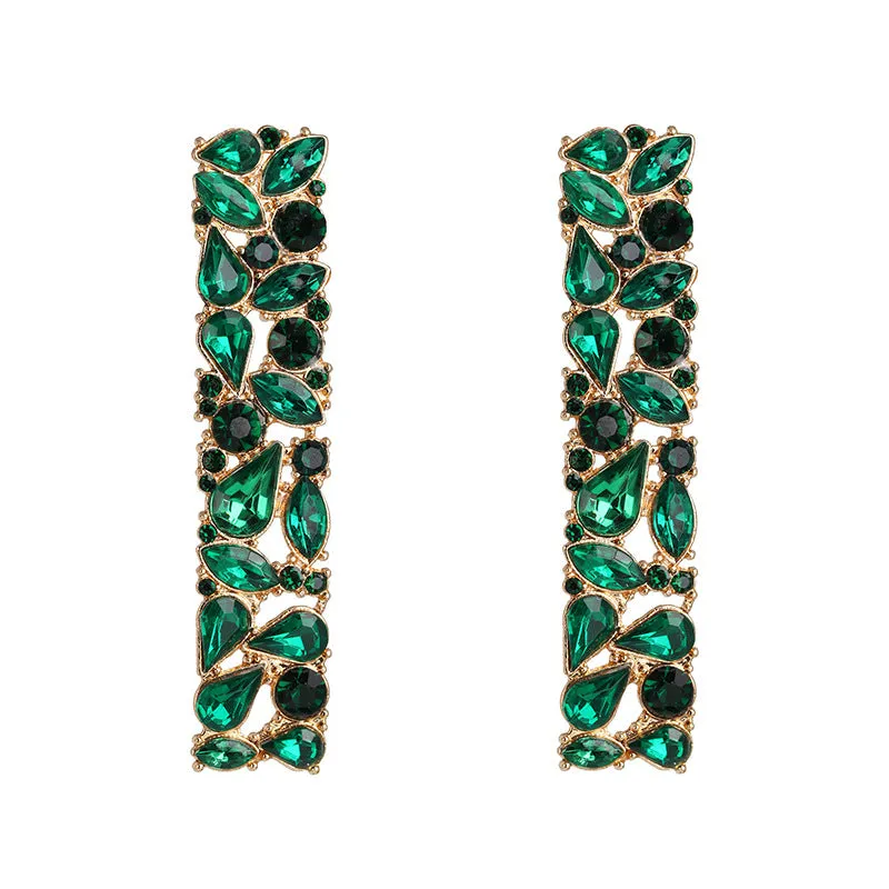 Wholesale Diamond Inlaid Alloy Earrings