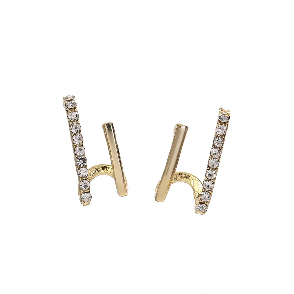 Wholesale Diamond Inlaid Alloy Earrings