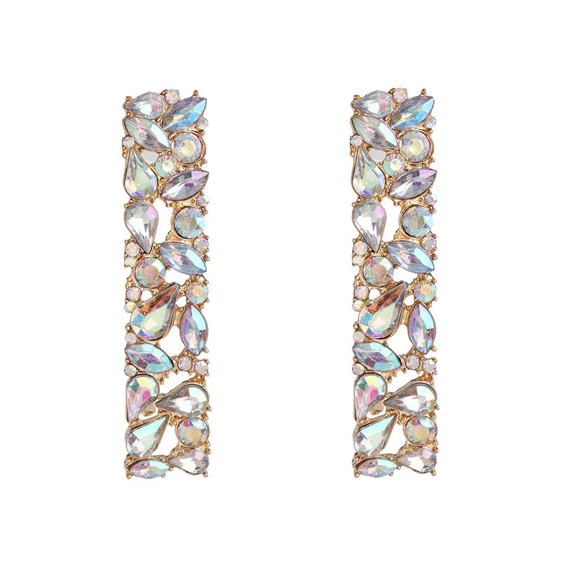 Wholesale Diamond Inlaid Alloy Earrings