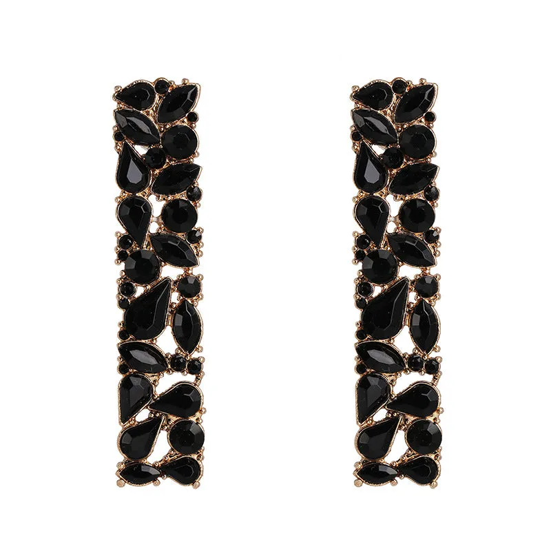 Wholesale Diamond Inlaid Alloy Earrings