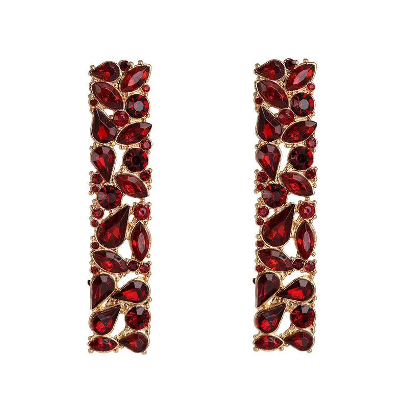 Wholesale Diamond Inlaid Alloy Earrings