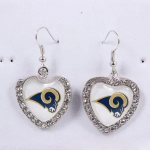 Wholesale Diamond Peach Dot  Logo Earrings