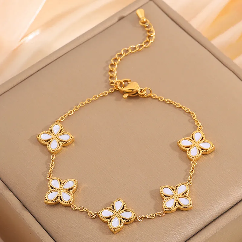 Wholesale Diamond, pearl and zircon bracelet, light luxury and high-end jewelry