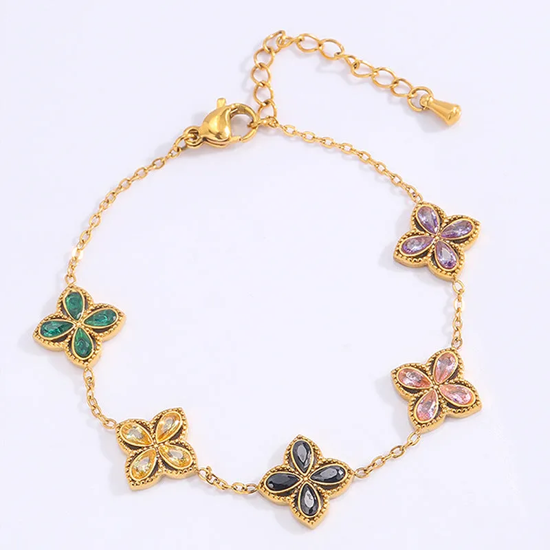 Wholesale Diamond, pearl and zircon bracelet, light luxury and high-end jewelry
